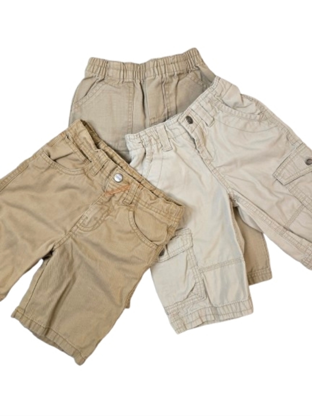 Bundle of Cargo Shorts Pants Khaki 2T and 3T